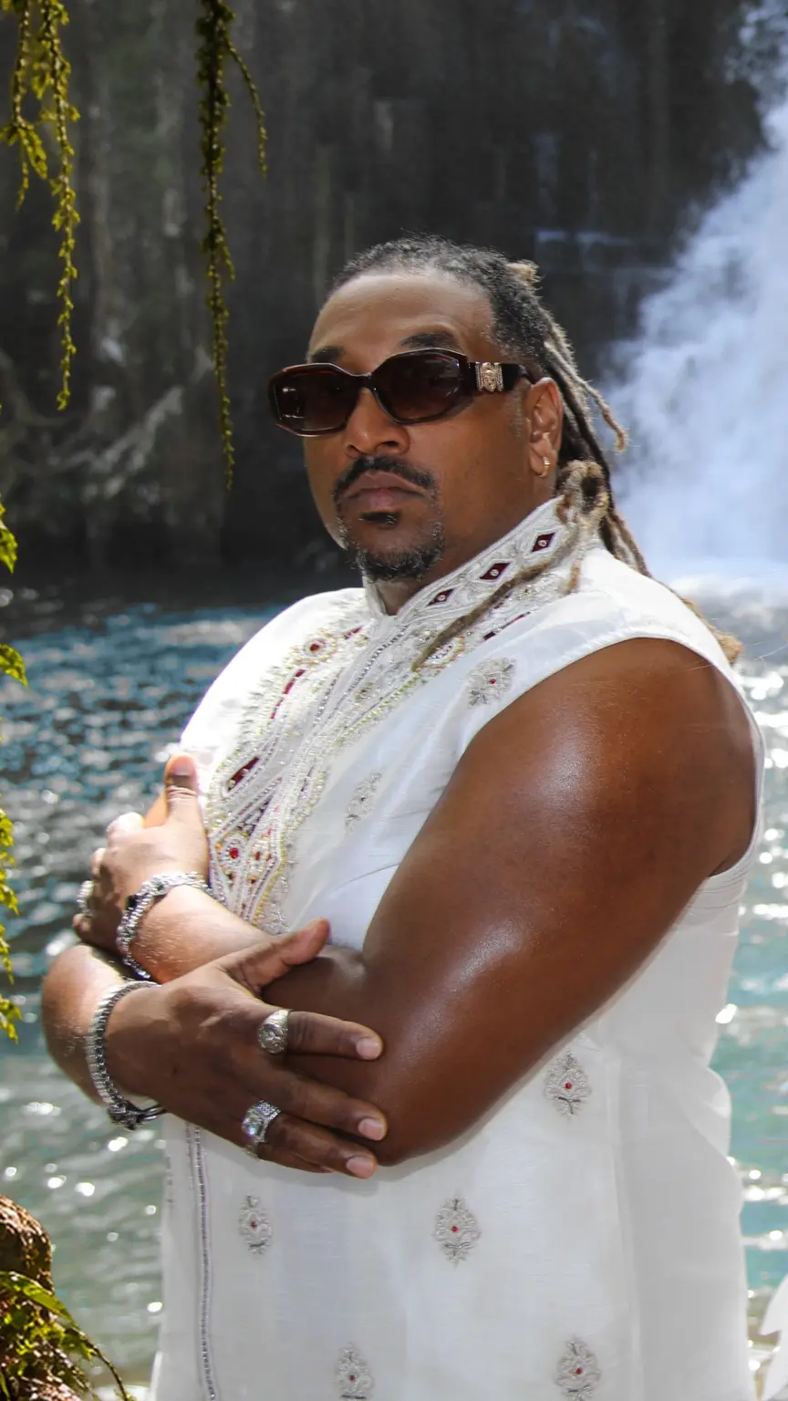 Jason Heerah at Rochester Falls, Mauritius